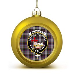ScotsTee Shop Scottish MacDonald Dress Modern Crest Tartan Christmas Ball Ornament
