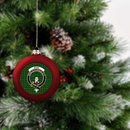 ScotsTee Shop Scottish Ross Hunting 3 Crest Tartan Christmas Ball Ornament