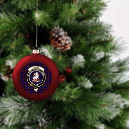 ScotsTee Shop Scottish Hume Modern Crest Tartan Christmas Ball Ornament