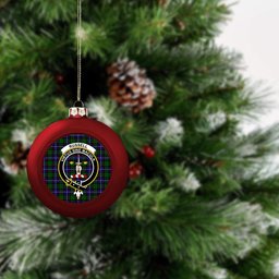 ScotsTee Shop Scottish Russell Modern Crest Tartan Christmas Ball Ornament