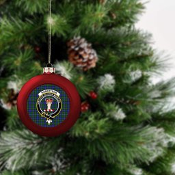 ScotsTee Shop Scottish Robertson Hunting Modern Crest Tartan Christmas Ball Ornament