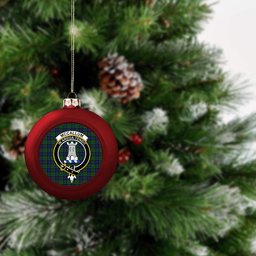 ScotsTee Shop Scottish McCallum Modern Crest Tartan Christmas Ball Ornament