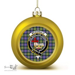 ScotsTee Shop Scottish McDonald Ancient Crest Tartan Christmas Ball Ornament
