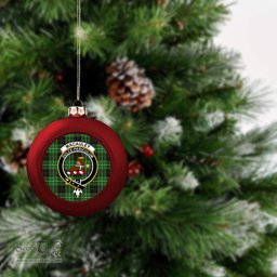 ScotsTee Shop Scottish MacAuley of Lewis Ancient Crest Tartan Christmas Ball Ornament