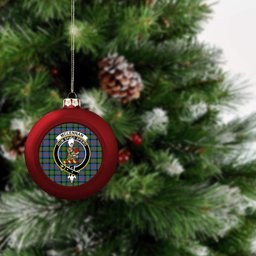 ScotsTee Shop Scottish McLennan Ancient Crest Tartan Christmas Ball Ornament