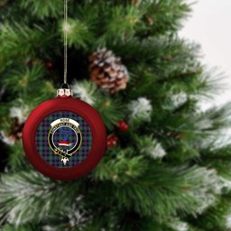ScotsTee Shop Scottish Rose Hunting Modern Crest Tartan Christmas Ball Ornament