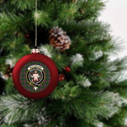 ScotsTee Shop Scottish MacFarlane Hunting Crest Tartan Christmas Ball Ornament