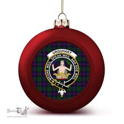 ScotsTee Shop Scottish Urquhart Crest Tartan Christmas Ball Ornament