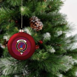 ScotsTee Shop Scottish Stirling of Keir Modern Crest Tartan Christmas Ball Ornament
