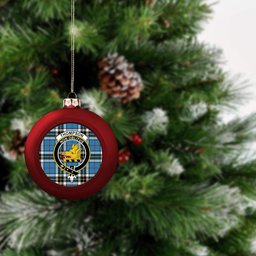 ScotsTee Shop Scottish Thompson Society Crest Tartan Christmas Ball Ornament