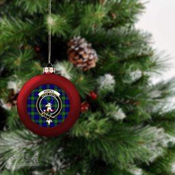 ScotsTee Shop Scottish Sempill Modern Crest Tartan Christmas Ball Ornament