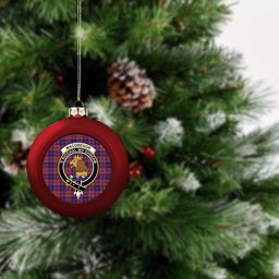 ScotsTee Shop Scottish MacGregor of Glengyle Crest Tartan Christmas Ball Ornament