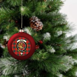 ScotsTee Shop Scottish McFie Modern Crest Tartan Christmas Ball Ornament