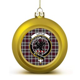 ScotsTee Shop Scottish Little Dress Crest Tartan Christmas Ball Ornament