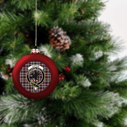 ScotsTee Shop Scottish Little Dress Crest Tartan Christmas Ball Ornament
