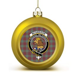 ScotsTee Shop Scottish McGregor Hunting Ancient Crest Tartan Christmas Ball Ornament