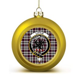 ScotsTee Shop Scottish Little Dress Modern Crest Tartan Christmas Ball Ornament
