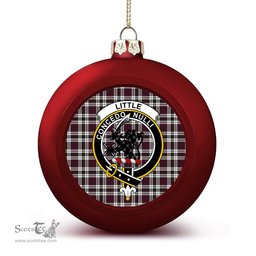 ScotsTee Shop Scottish Little Dress Modern Crest Tartan Christmas Ball Ornament