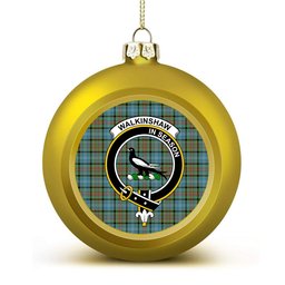 ScotsTee Shop Scottish Walkinshaw Crest Tartan Christmas Ball Ornament