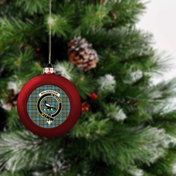 ScotsTee Shop Scottish Walkinshaw Crest Tartan Christmas Ball Ornament