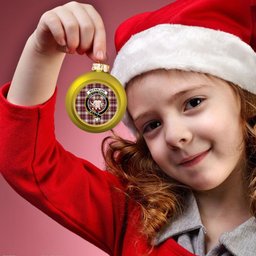 ScotsTee Shop Scottish McFarland Dress Modern Crest Tartan Christmas Ball Ornament