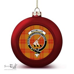 ScotsTee Shop Scottish MacMillan Dress Ancient Crest Tartan Christmas Ball Ornament