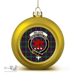 ScotsTee Shop Scottish Wilsons 158 Crest Tartan Christmas Ball Ornament