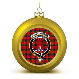 ScotsTee Shop Scottish McNaughton Modern Crest Tartan Christmas Ball Ornament