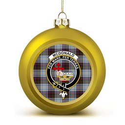 ScotsTee Shop Scottish McDonald Dress Ancient Crest Tartan Christmas Ball Ornament