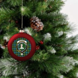 ScotsTee Shop Scottish Paterson Ancient Crest Tartan Christmas Ball Ornament