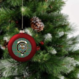 ScotsTee Shop Scottish Ralston USA Ancient Crest Tartan Christmas Ball Ornament