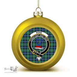 ScotsTee Shop Scottish Rose Hunting Ancient Crest Tartan Christmas Ball Ornament
