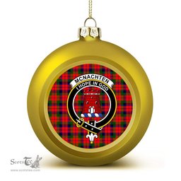 ScotsTee Shop Scottish McNachten Modern Crest Tartan Christmas Ball Ornament