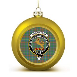 ScotsTee Shop Scottish MacKintosh Hunting Ancient Crest Tartan Christmas Ball Ornament