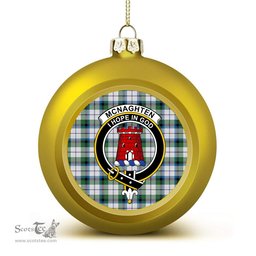 ScotsTee Shop Scottish Mcnaghten Dress Ancient Crest Tartan Christmas Ball Ornament