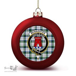 ScotsTee Shop Scottish Mcnaghten Dress Ancient Crest Tartan Christmas Ball Ornament