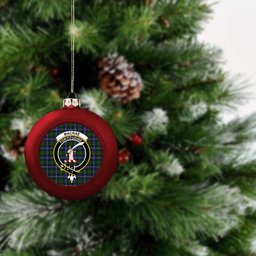 ScotsTee Shop Scottish MacRae Hunting Wilsons_ Crest Tartan Christmas Ball Ornament