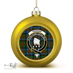 ScotsTee Shop Scottish Tennant 2 Crest Tartan Christmas Ball Ornament