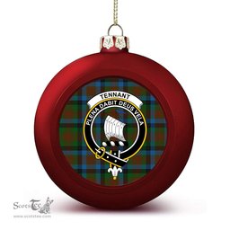 ScotsTee Shop Scottish Tennant 2 Crest Tartan Christmas Ball Ornament