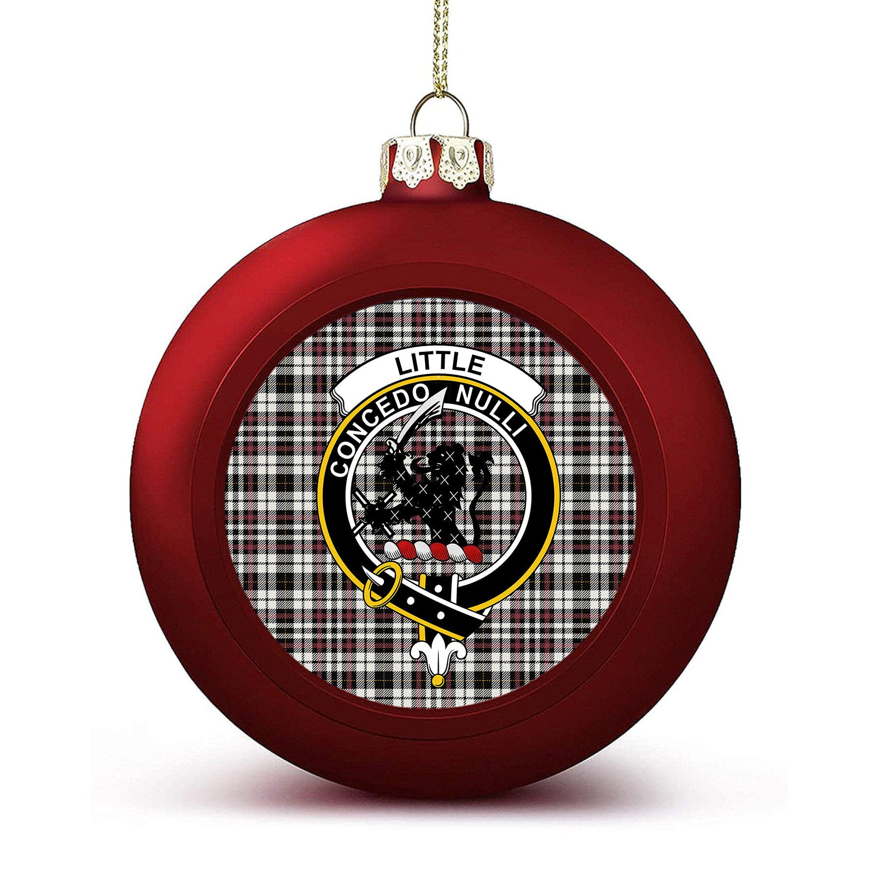 ScotsTee Shop Scottish Little Arisaid Ancient Crest Tartan Christmas Ball Ornament
