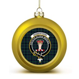 ScotsTee Shop Scottish Robertson Hunting #2 Modern Crest Tartan Christmas Ball Ornament
