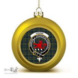 ScotsTee Shop Scottish Young Enterprise Scotland Crest Tartan Christmas Ball Ornament