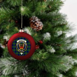 ScotsTee Shop Scottish Johnston of Caskieben Modern Crest Tartan Christmas Ball Ornament