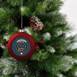 ScotsTee Shop Scottish McCorquodale Crest Tartan Christmas Ball Ornament