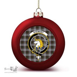 ScotsTee Shop Scottish Stewart of Appin Dress 1 Crest Tartan Christmas Ball Ornament