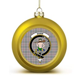 ScotsTee Shop Scottish Shaw Dress Crest Tartan Christmas Ball Ornament