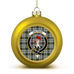 ScotsTee Shop Scottish Tailyour Dress 2 Crest Tartan Christmas Ball Ornament