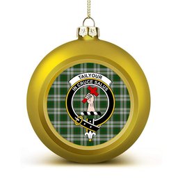 ScotsTee Shop Scottish Tailyour Dress Crest Tartan Christmas Ball Ornament