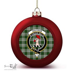 ScotsTee Shop Scottish Tailyour Dress Crest Tartan Christmas Ball Ornament