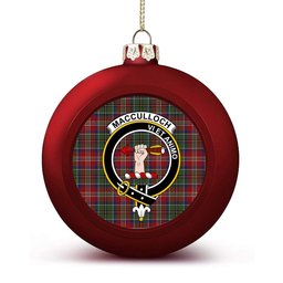 ScotsTee Shop Scottish MacCulloch Ancient Crest Tartan Christmas Ball Ornament